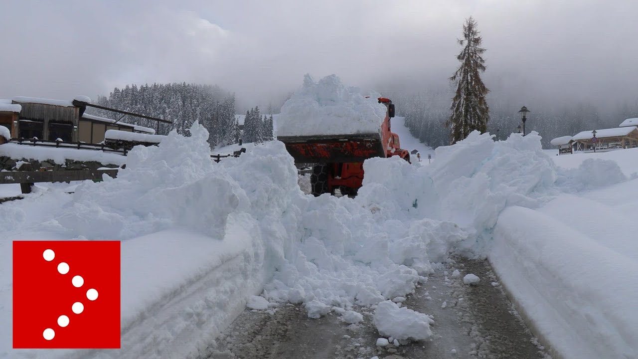 Emergenza meteo in Alto Adige: la situazione in Val Pusteria, tanta neve a Versciaco
