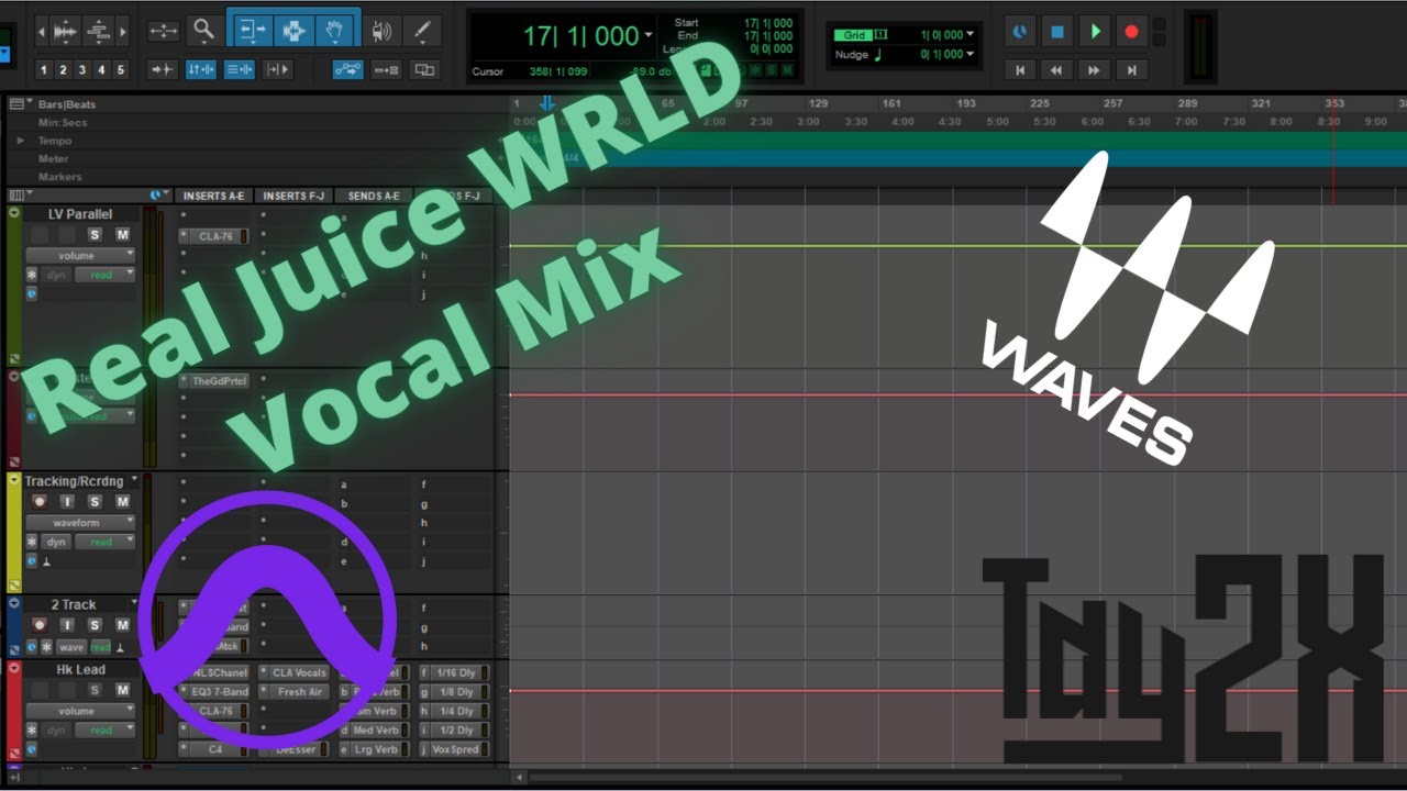 [REAL] Juice WRLD Vocal Mix | Waves | Pro Tools (REAL VOCALS)