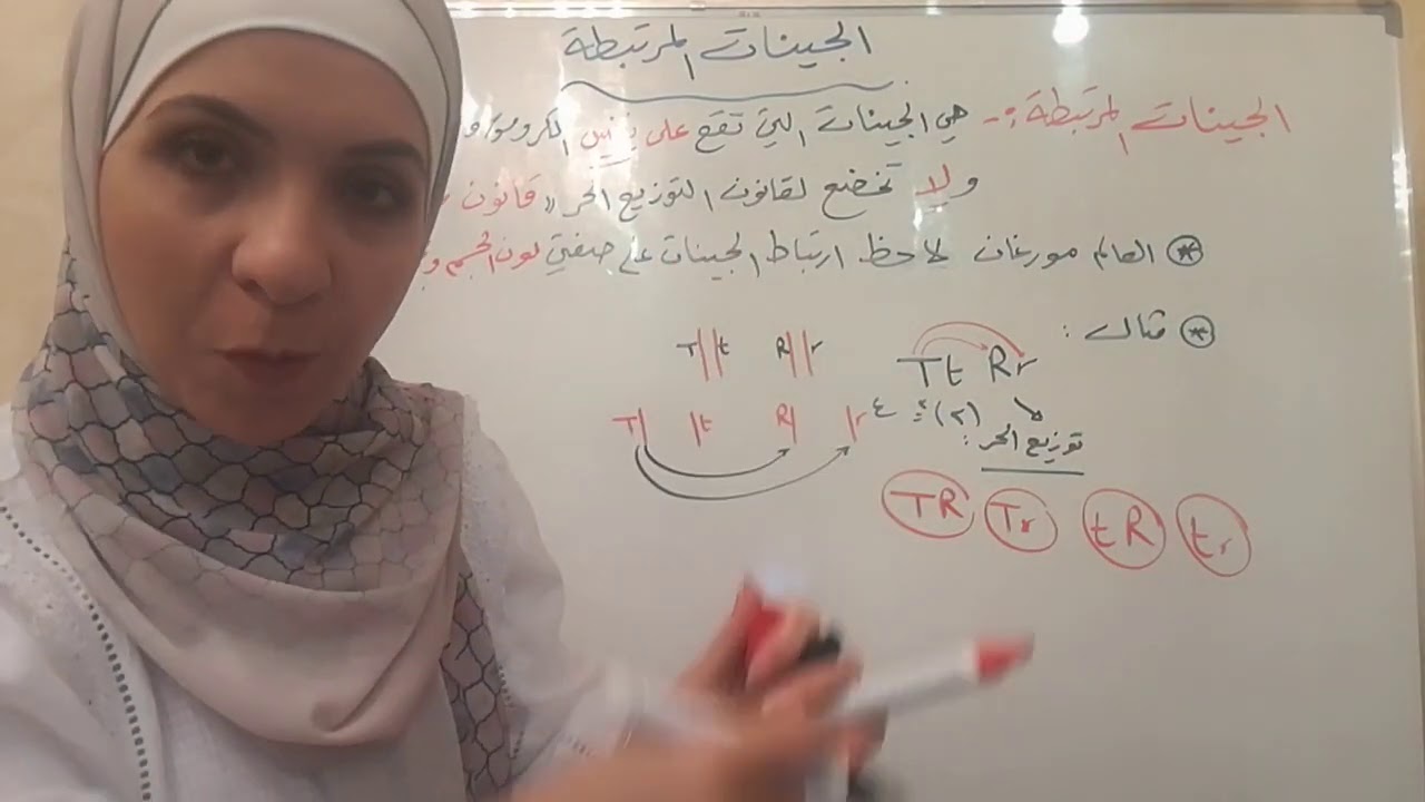توجيهي/فصل وراثة الصفات/ الجينات المرتبطة جزء1حصة ٩