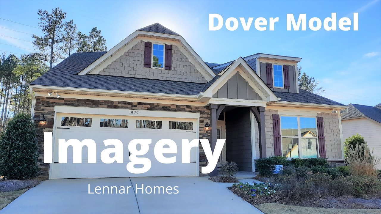 Sweet 55+ Lake side livin' community. Lennar. Imagery. Dover model floorplan.