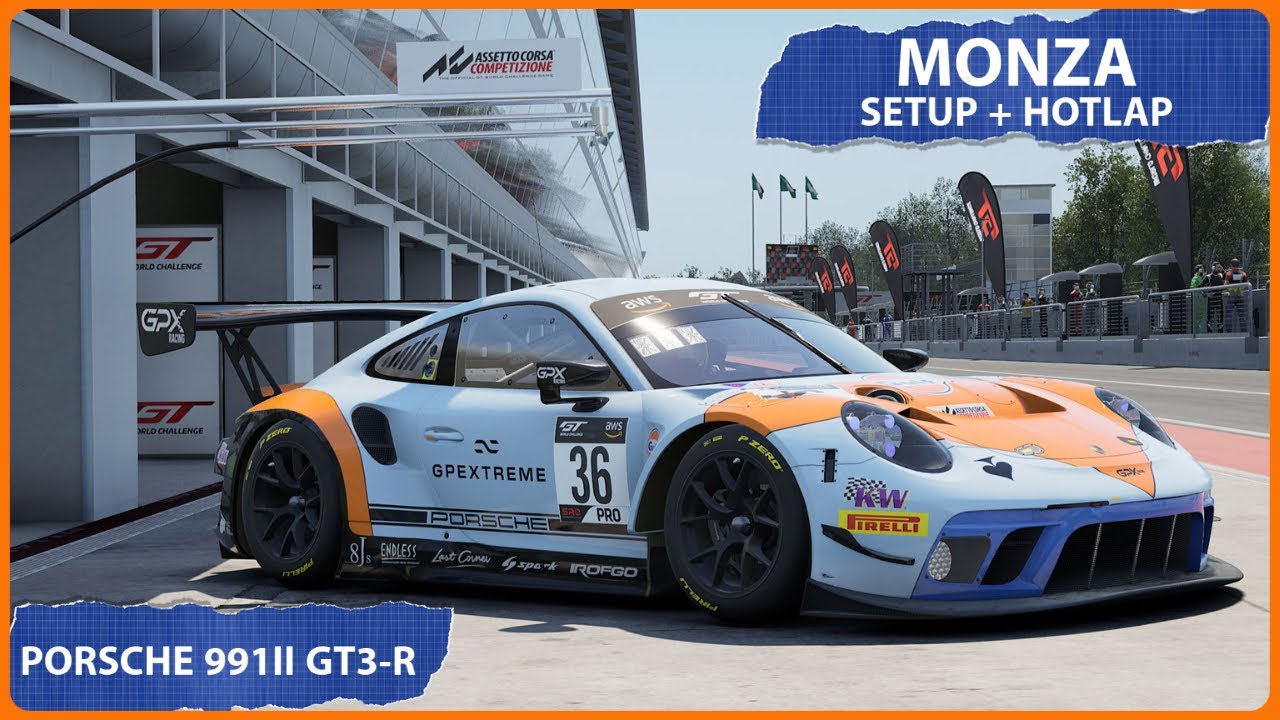 ACC | Porsche 991ii GT3-R @ Monza | Setup & Hotlap