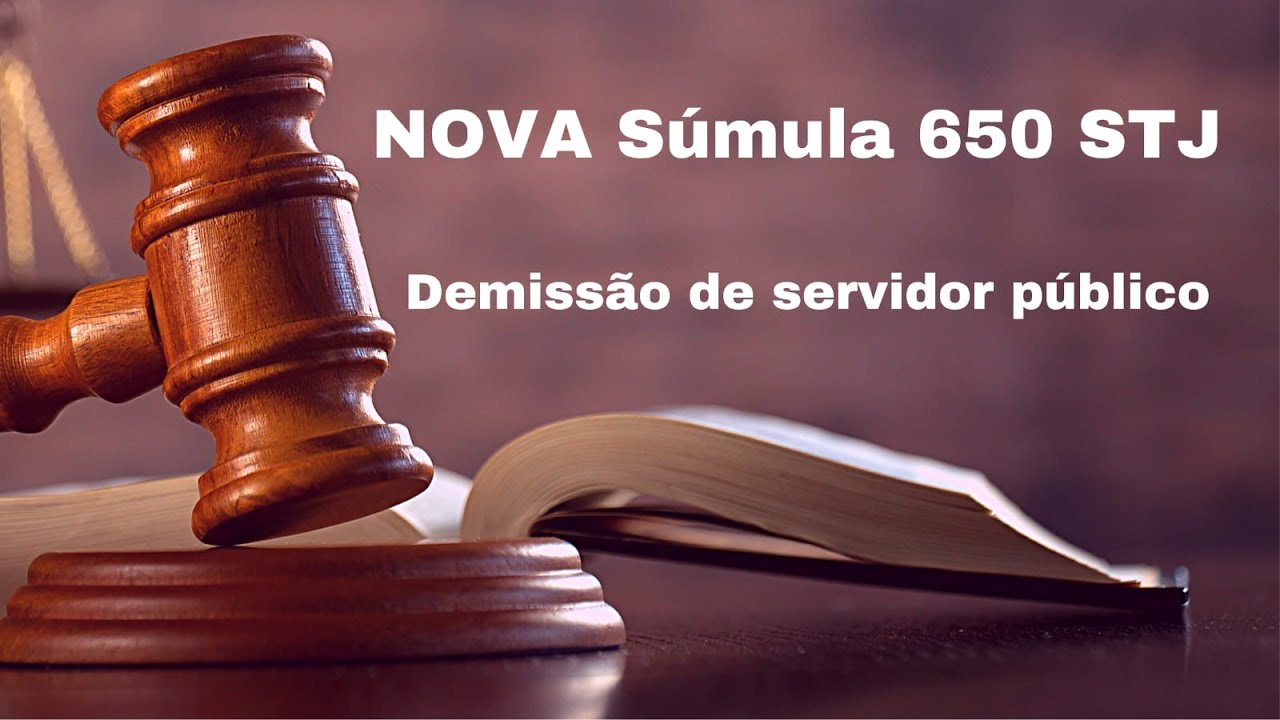 NOVA Súmula 650 STJ. Demissão de servidor público.