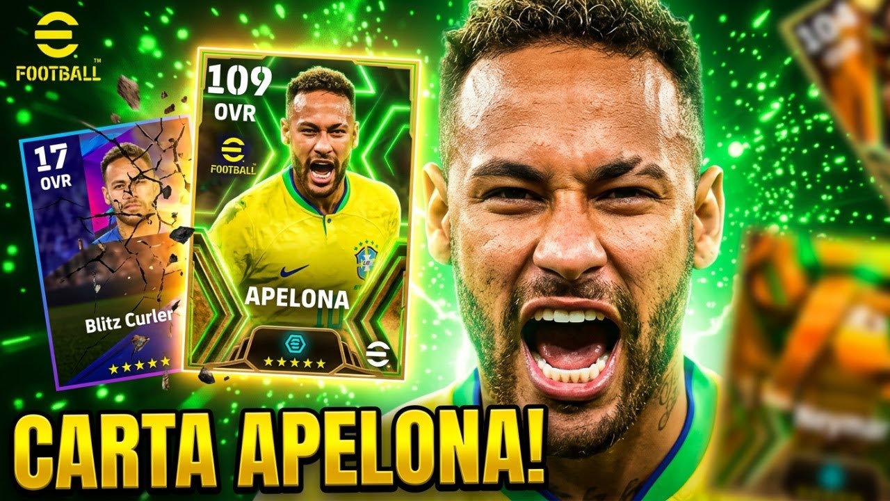 Transformei o Neymar Blitz Curler em CARTA APELONA no eFootball!