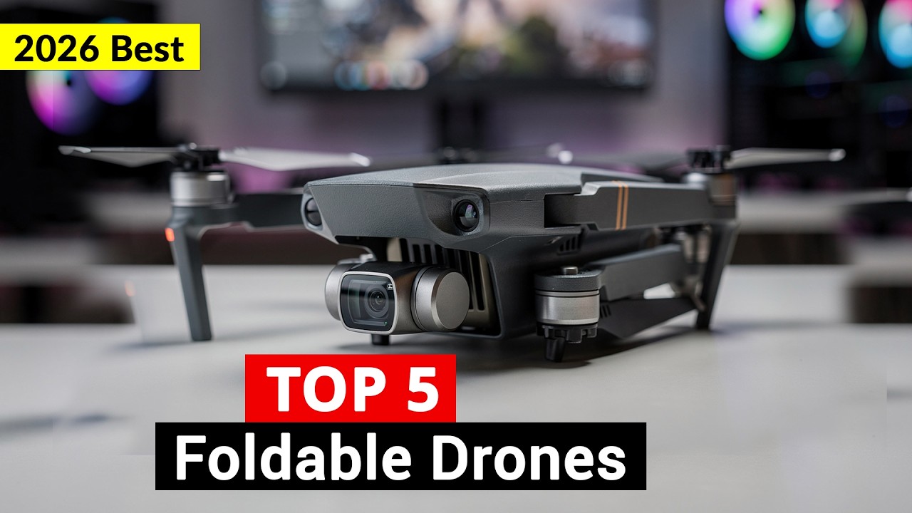 Top 5 Best Foldable Drones for Travel in 2026 (4K & Ultra-Light!)
