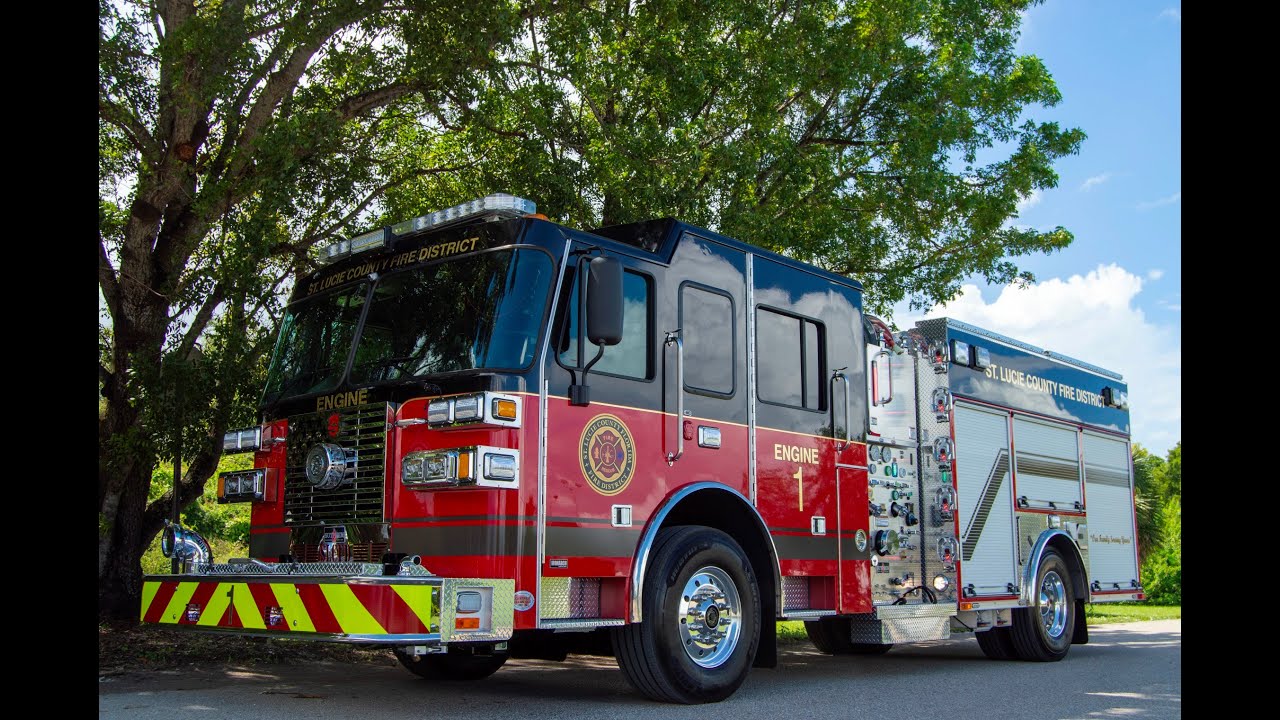SFEV - St. Lucie County Fire District's Sutphen custom pumper - ENGINE 1