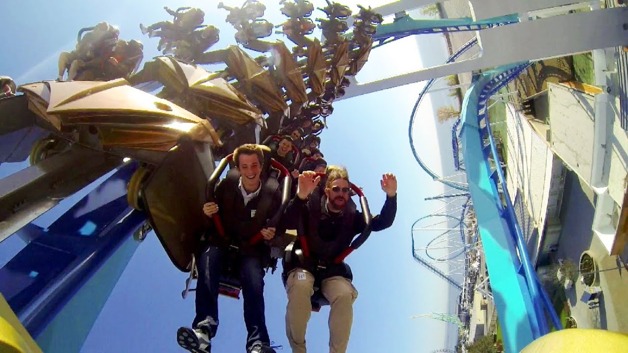 GateKeeper on-ride reverse ridercam HD POV Cedar Point