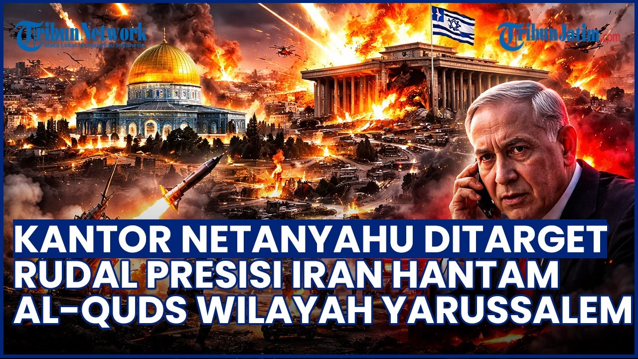 SERANGAN BERLANJUT! Rudal Presisi Iran Serang Al Quds, Kantor Netanyahu Jadi Target