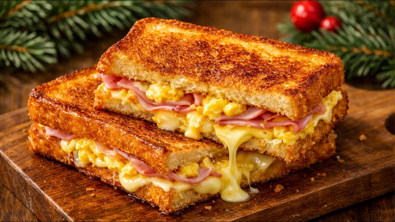 Meine Großmutter hat mir diese Sandwiches als Kind gemacht! Lieblingsrezept, einfaches Frühstück