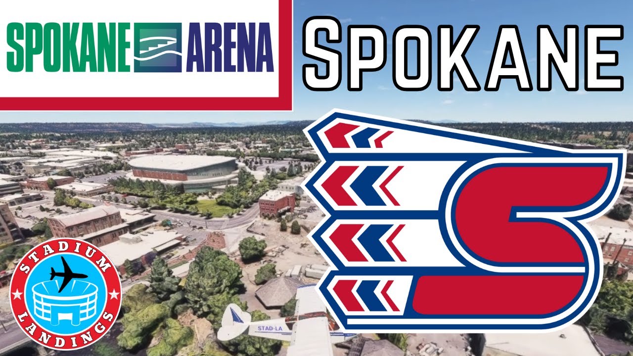 Spokane Veterans Memorial Arena - Microsoft Flight Simulator STADIUM LANDING!