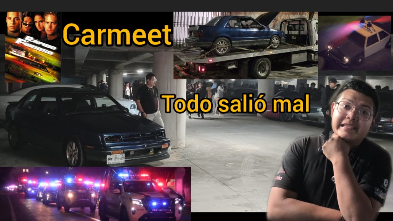 CARMEET 🏎️SALE MAL!!!! 🚔(llegó la policía al evento de multicomercial Guadalupe)👮🏻‍♂️👮🏻‍♂️👮🏻‍♂️