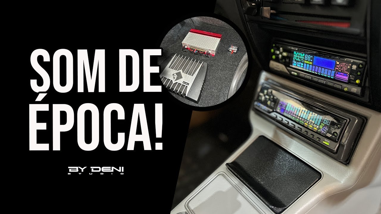 Nostalgia pura: sistema de som completo de época nos carros restaurados!