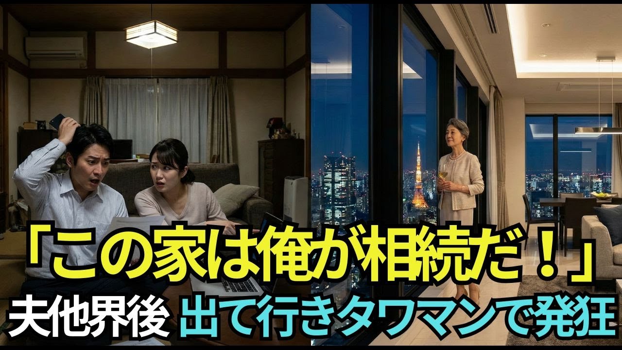 「この家は俺が相続する」夫の他界をきっかけに我が物顔の息子夫婦。出てけと言われたのでお望み通り出て行き…→タワマンに引っ越すと、2人は半狂乱。実は…【シニアライフ】【60代以上の方へ】