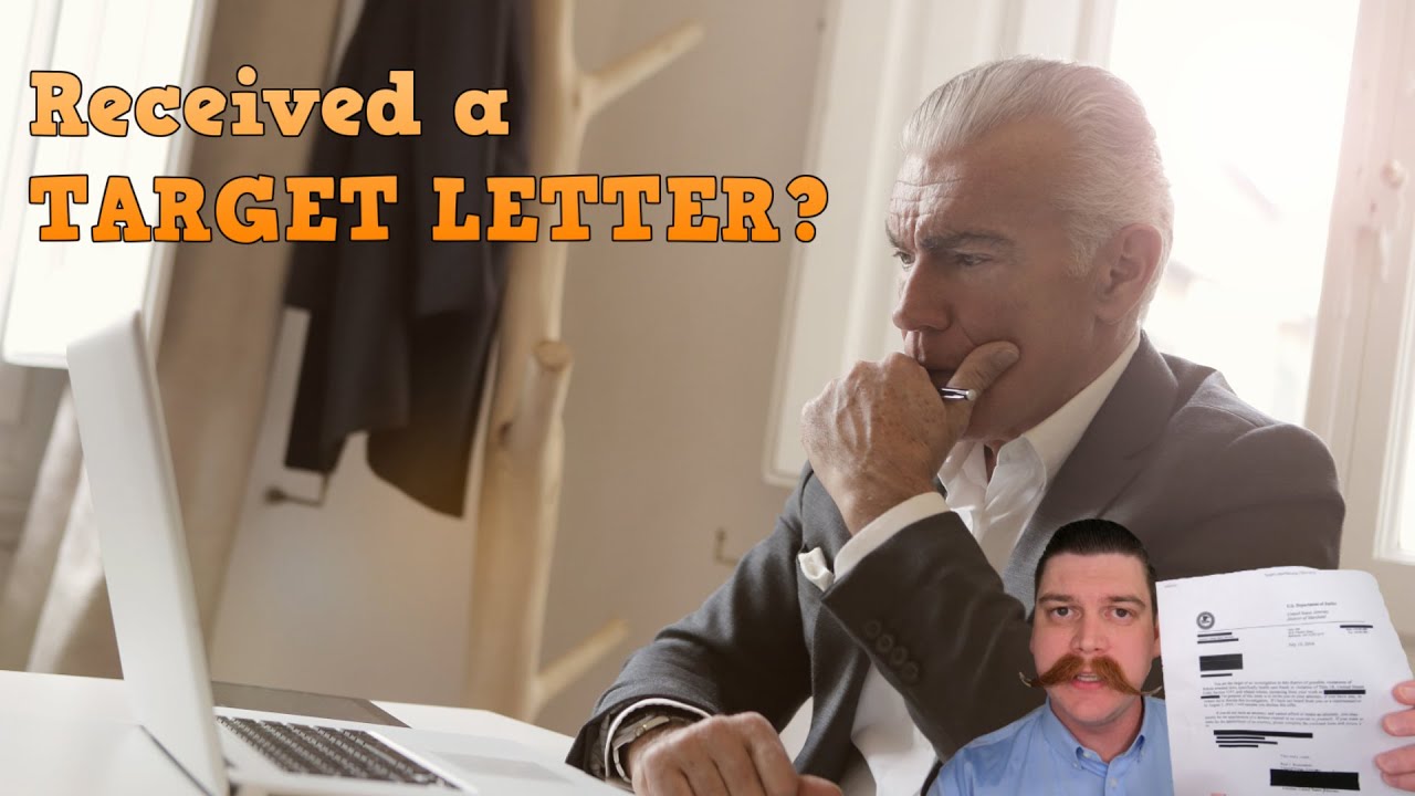 Received a TARGET letter from the US Attorney's Office? What's next & 6th Amd. right to counsel.