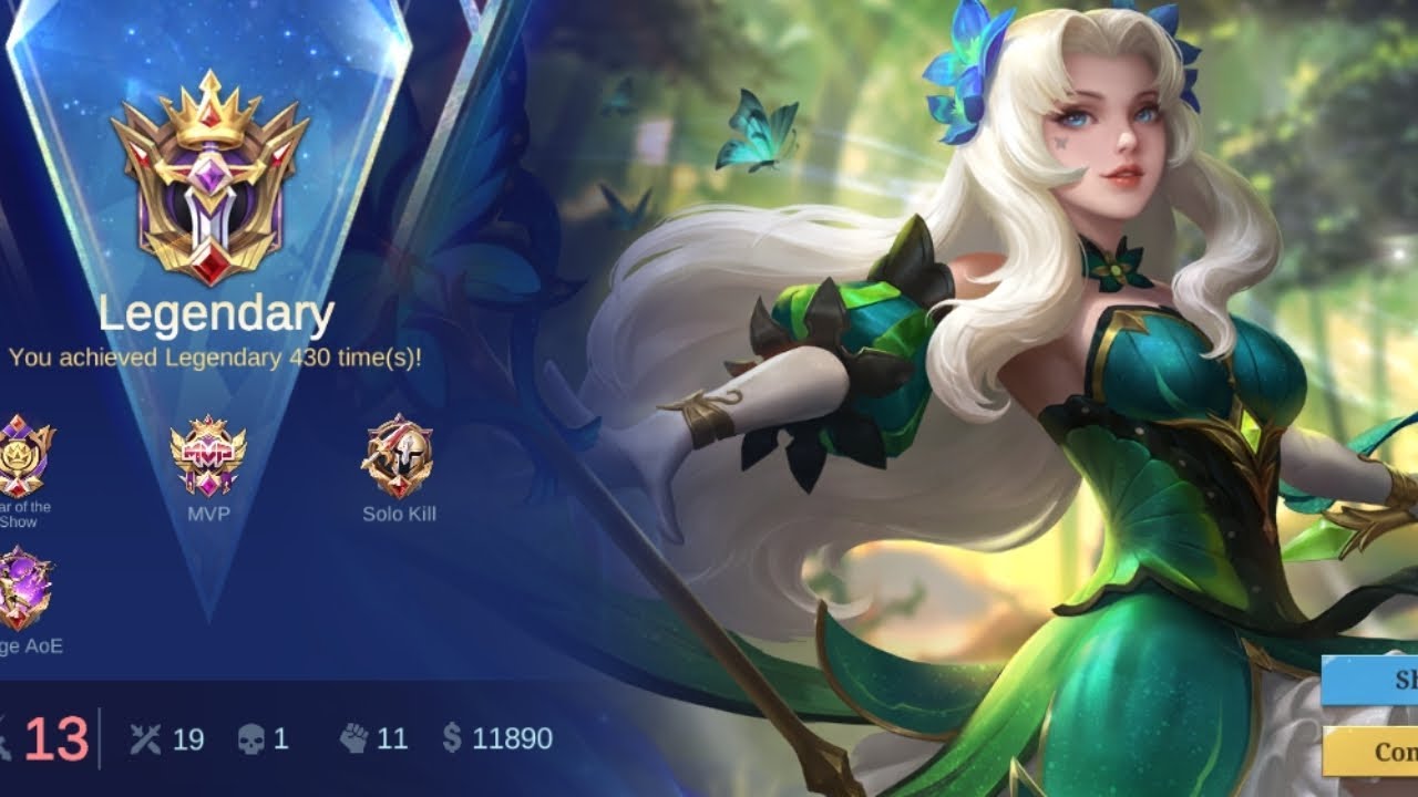 Mobile Legends 2X Legendary Odette Gameplay 🫰