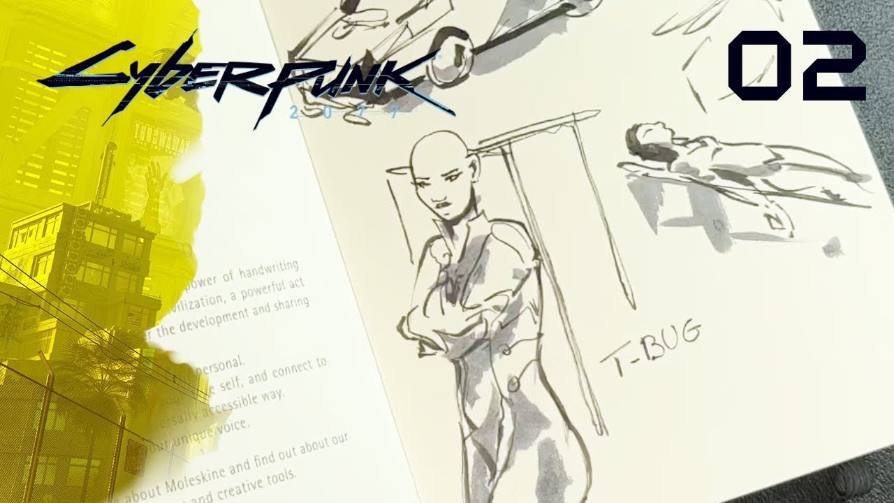Je dessine sur Cyberpunk 2077 — L’entraînement de T-Bug | Ép.2