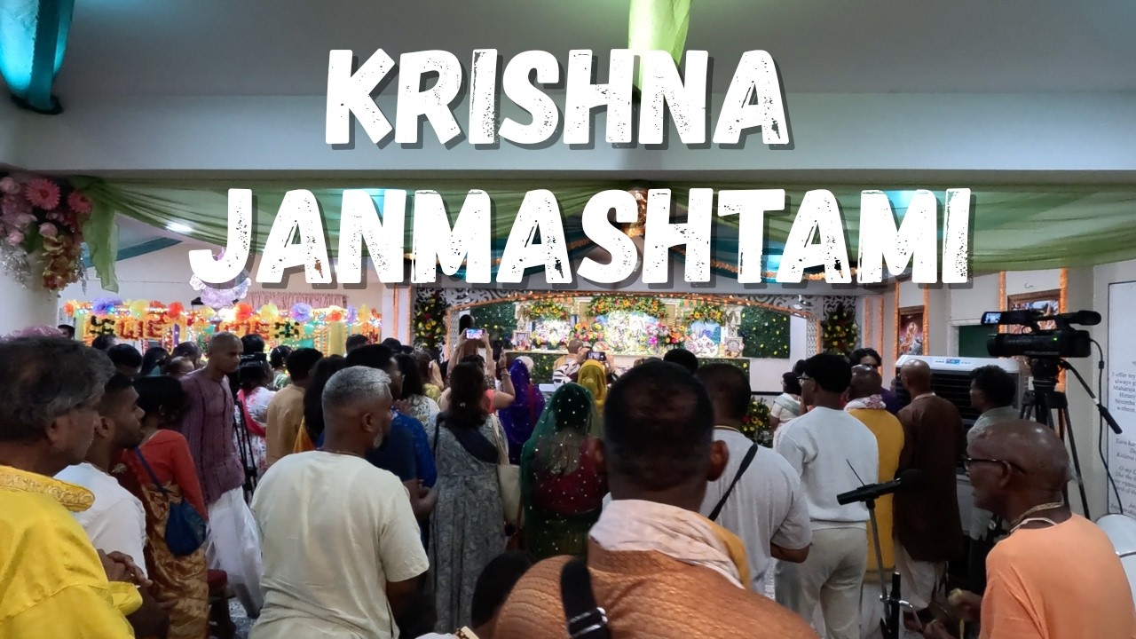 Inside the Hare Krishna Temple in Longdenville, Trinidad
