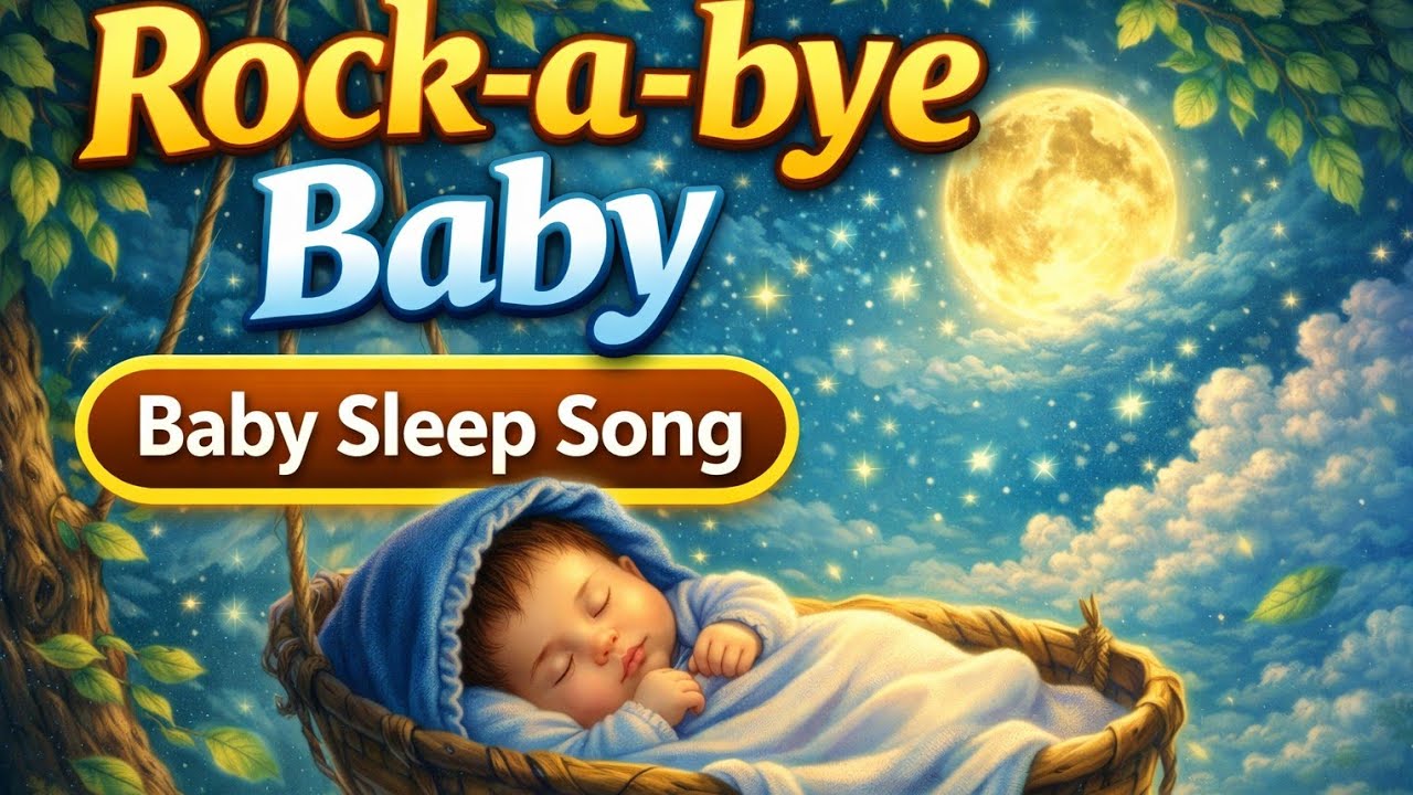 Rock-a-Bye Baby 🌙👶 | Baby Sleep Song | Lullaby for Babies | Nursery Rhyme | Kids Learn Daily
