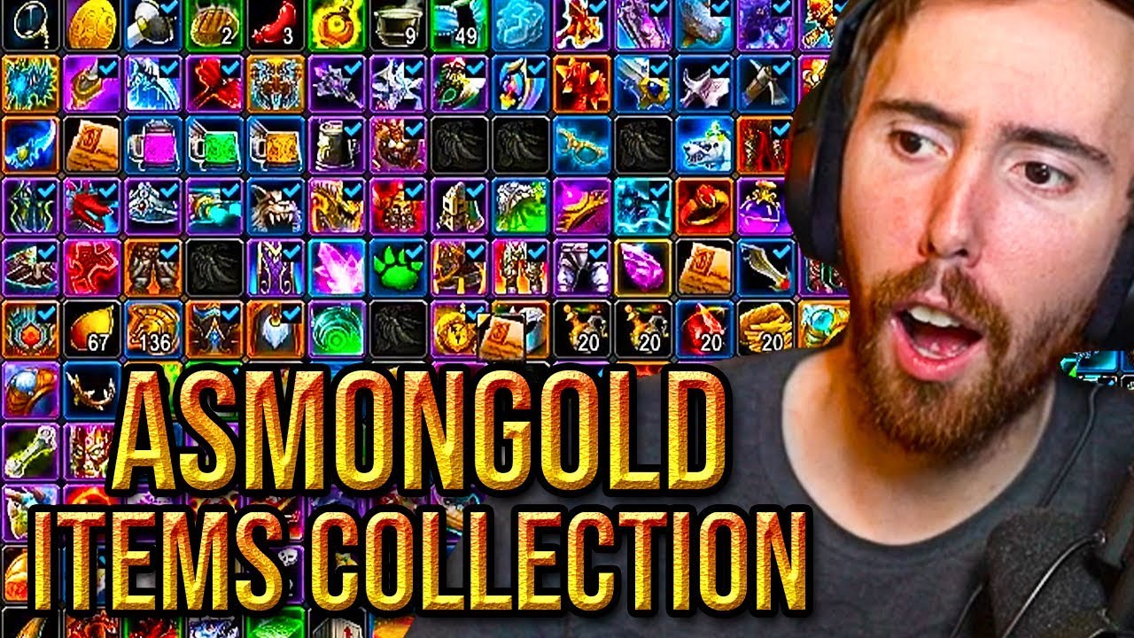 Asmongold Shows His Unbelievable Items Collection Full Of WoW Unobtainables