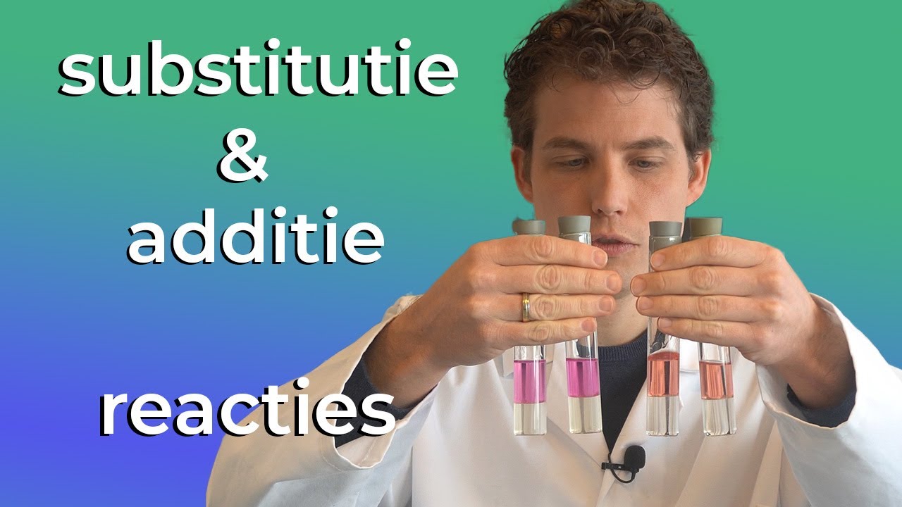 Wat is het verschil tussen een substitutie- en additie- reactie