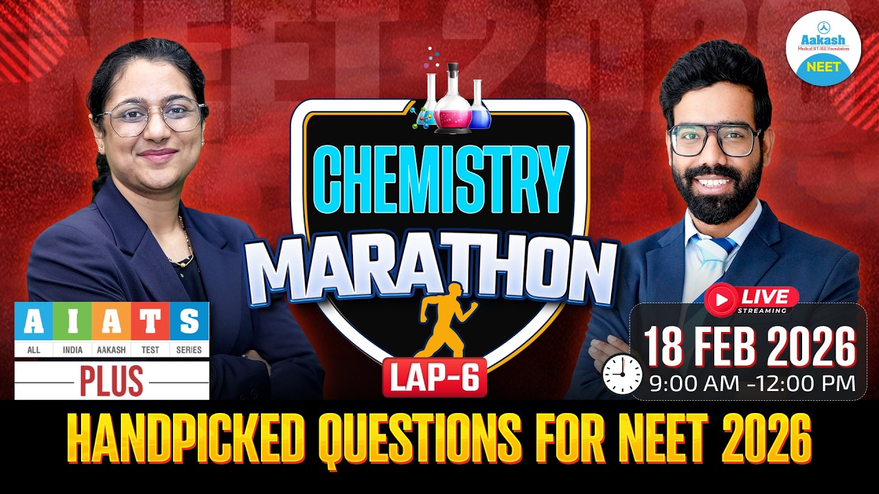 Chemistry Marathon | AIATS Plus Handpicked Questions🔥| NEET 2026 Live Revision🚀