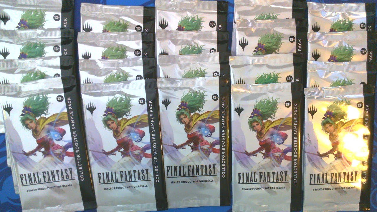 Opening 20 Collector Booster Sample Packs from Final Fantasy x Magic [FIN] #mtg #mtgfinalfantasy