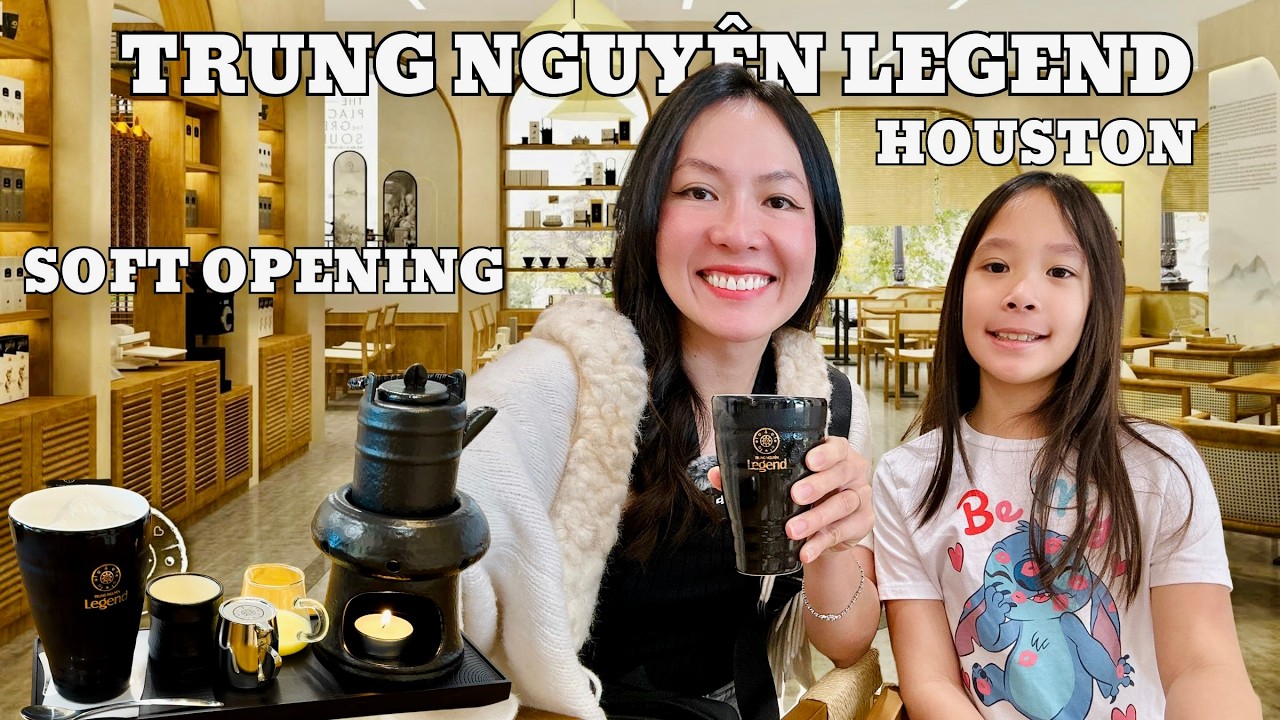 CÀ PHÊ TRUNG NGUYÊN MỚI KHAI TRƯƠNG Ở MỸ CÓ GÌ KHÁC BIỆT || ĂN GÌ Ở MỸ