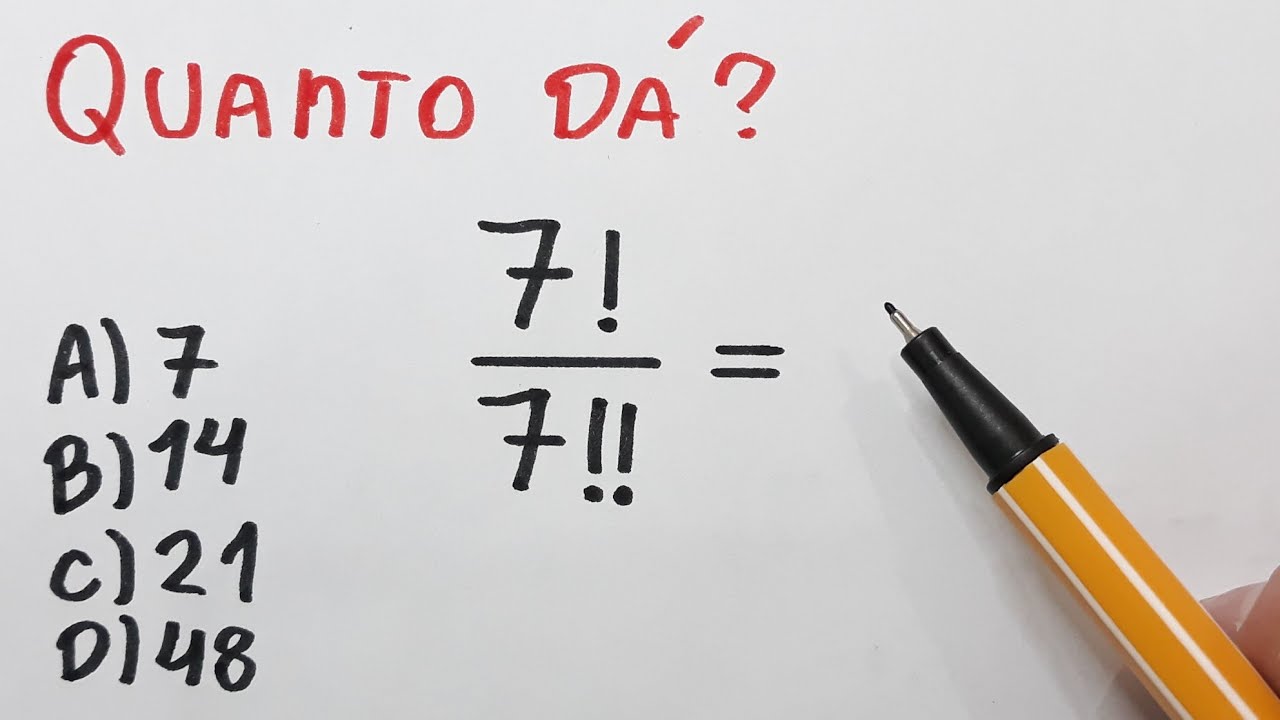 🔥FATORIAL: NÃO TEM COMO RESOLVER ESSA?? A QUESTÃO QUE BUGA 100%!!