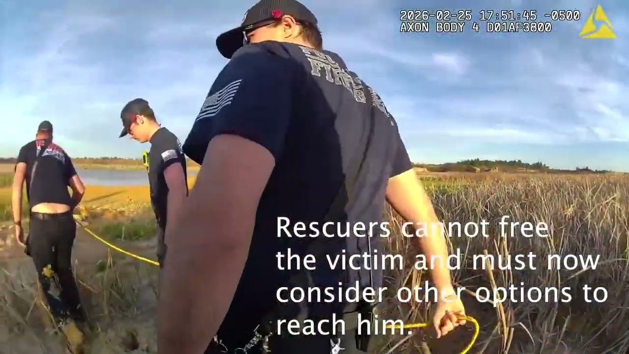Missing Man Rescued From 'Quick Sand' After Being Buried Shoulder-Deep