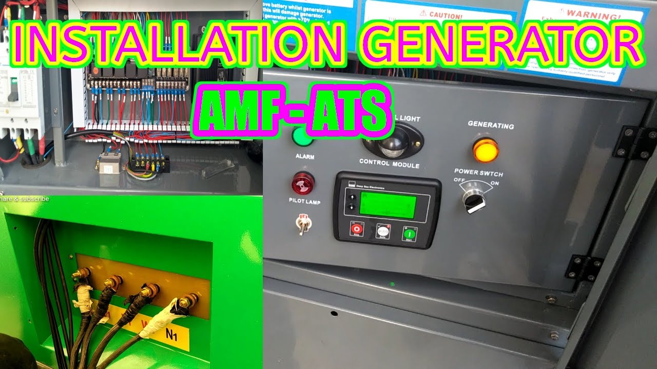 INSTALLATION GENERATOR AMF - ATS