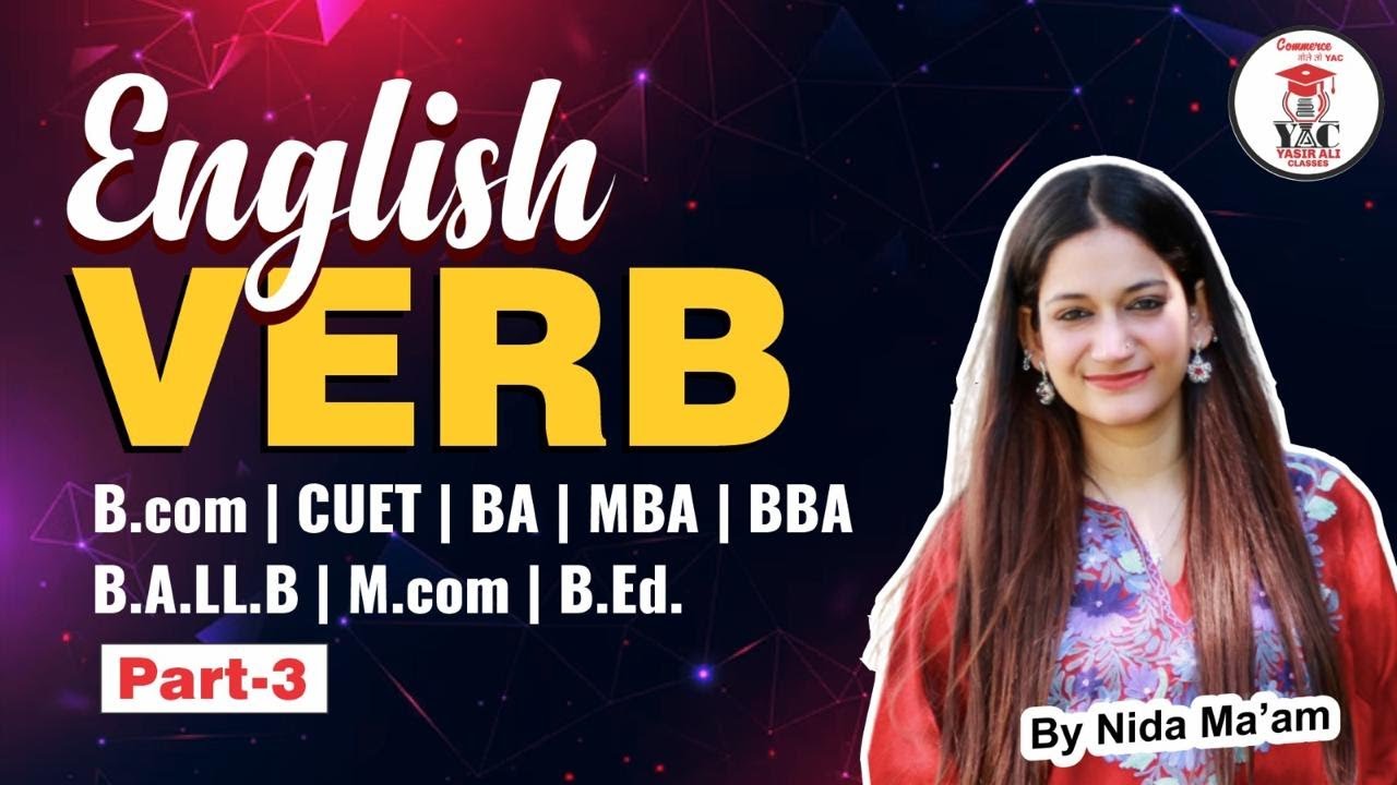 English | VERB Part-3 | CUET | AMU B.com | BA | BALLB | MBA Entrance | 2025-26  | #amuentrance #amu