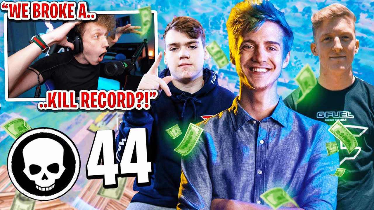 I got 100 FAMOUS youtubers to scrim for $100 in Fortnite... (new highest kill record)