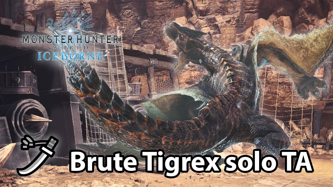 MHW Iceborne | Brute Tigrex solo (Long Sword) - 4'19 (TA rules)