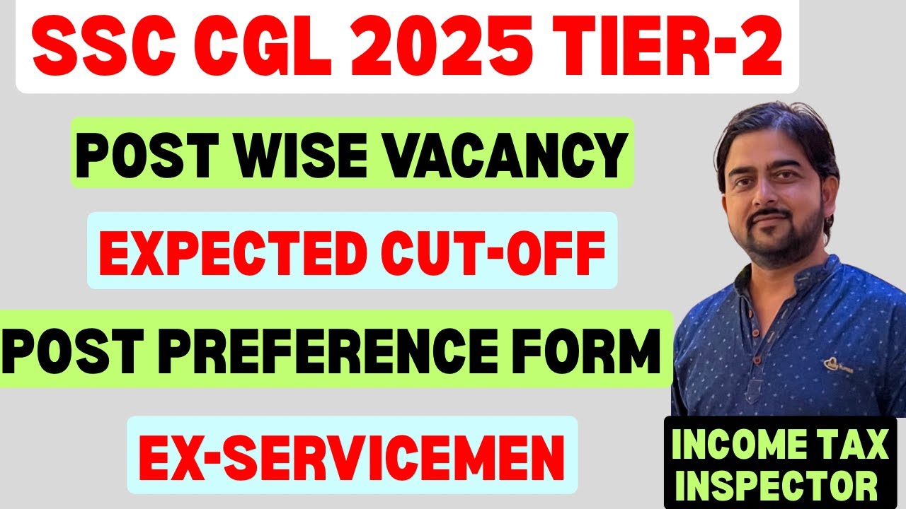 SSC CGL TIER 2 EXPECTED CUT OFF 2025🔥POST PREFERENCE 🔥