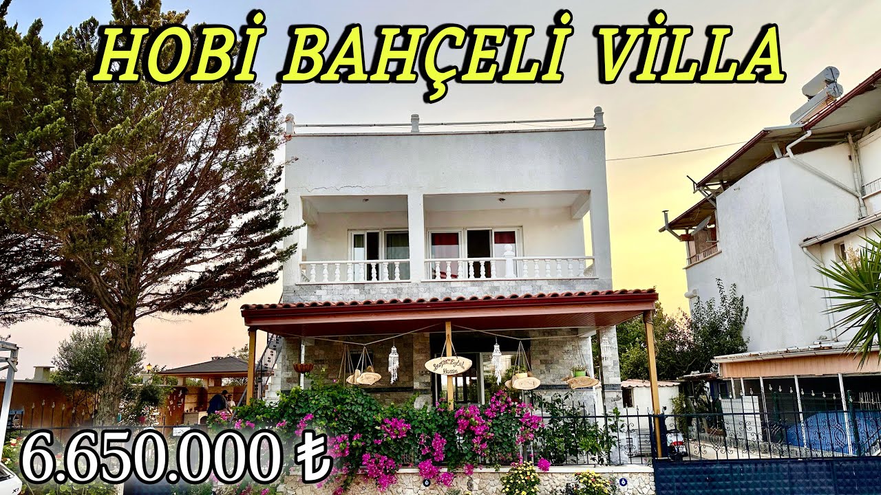 💰SATILDI💰Didimde Satılık 255 m2 Müstakil + 200 m2 Hobi Bahçeli Denize 1,5 Km 4+1 Fırsat Villa