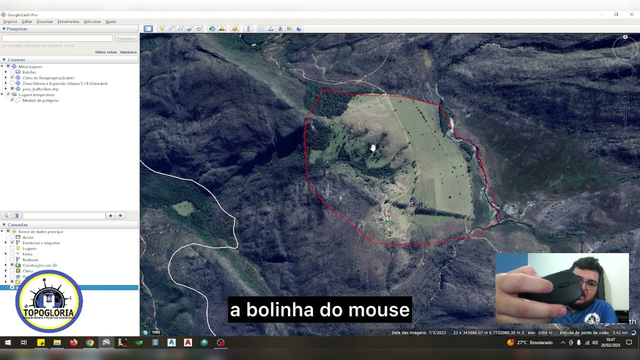 Visualização 3D no Google Earth