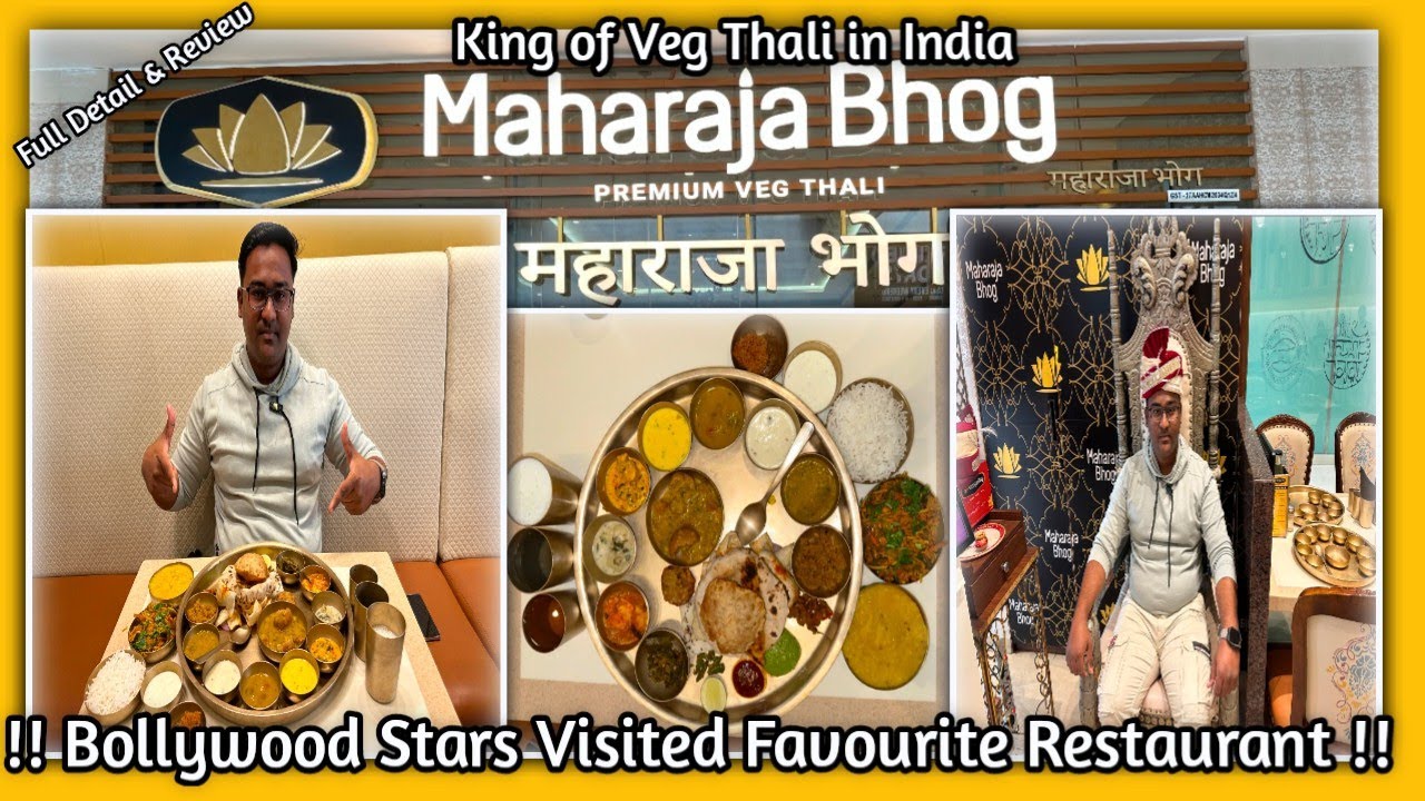 Maharaja Bhog Thali Mumbai Oberoi Mall, Best Premium Veg Thali in Mumbai | Gujarati Rajasthani Thali