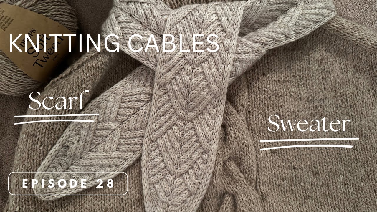 Совершенно новый вязаный шарф с косами, свитер Lagom #fashionover50 #knittedsweater