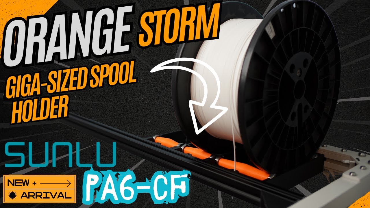 SUNLU PA6-CF Spool Mount Mod for Elegoo Orange Storm Giga