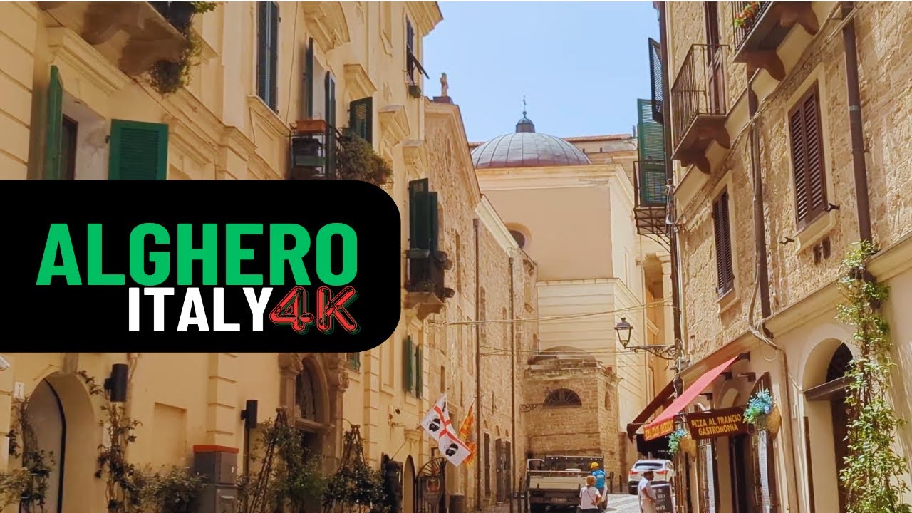 Alghero - Sardinia - Italy I 4K I Relaxing Walking Tour I No Music