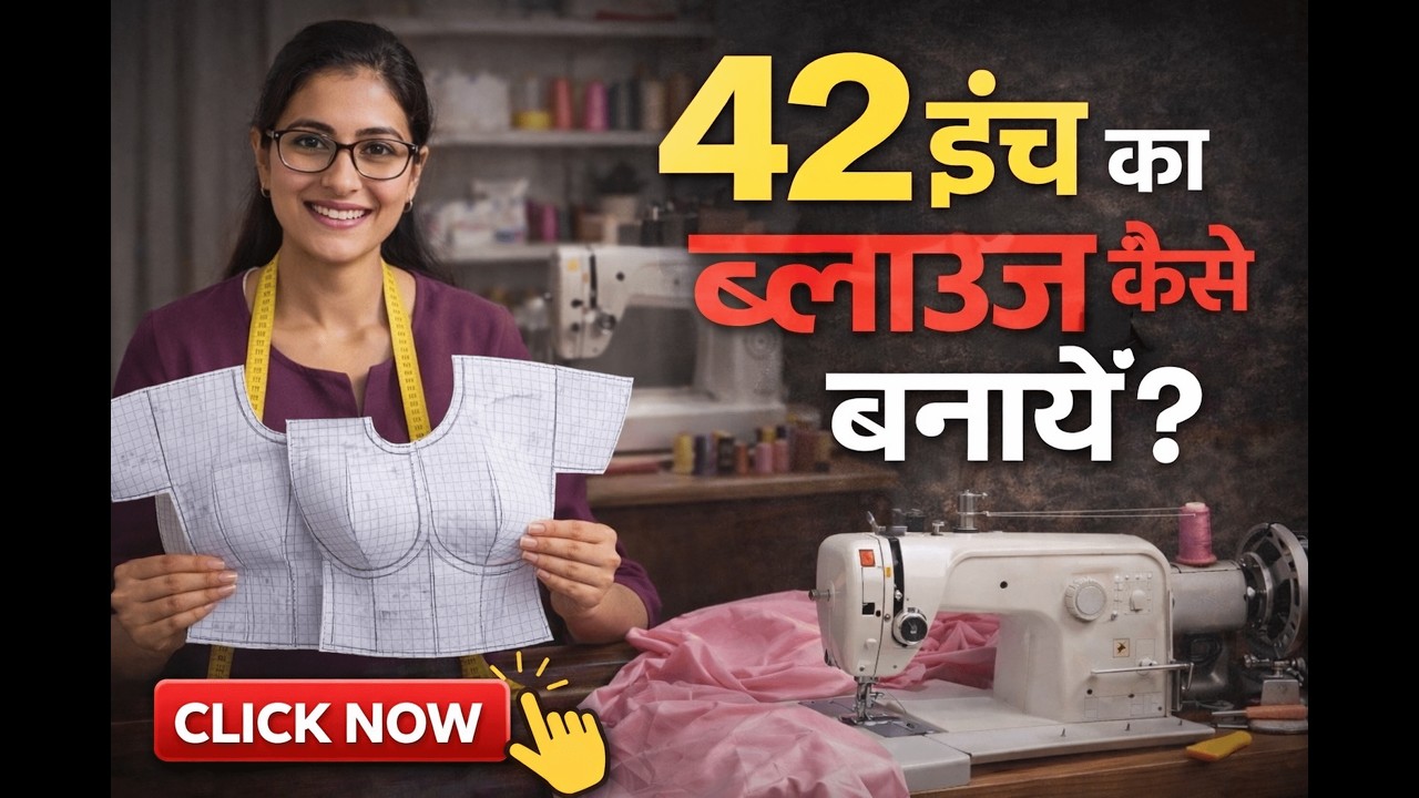 42 इंच का ब्लाउज कैसे काटें? | 42 Inch Blouse Cutting Full Tutorial | Perfect Fitting Blouse
