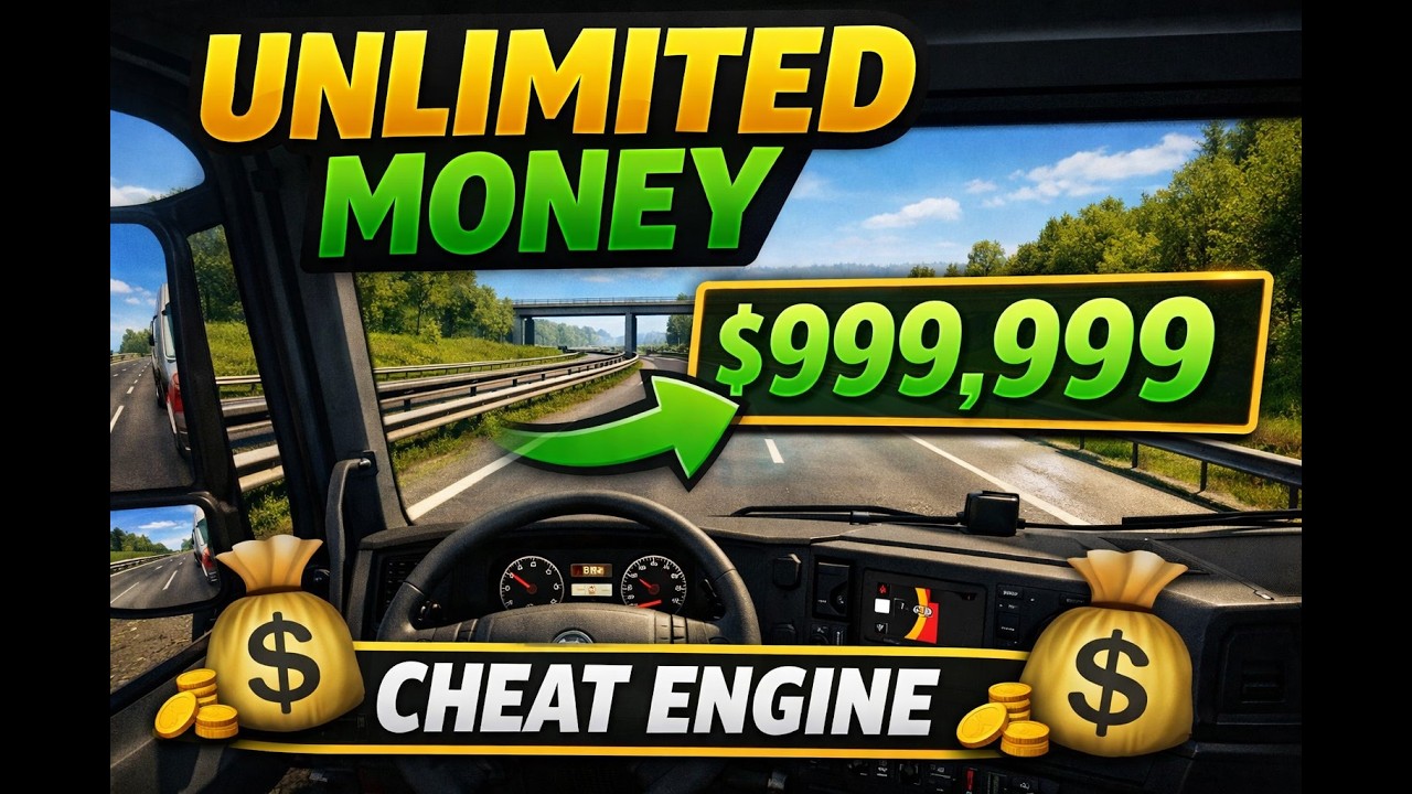 How To Get Unlimited Money in Euro Truck Simulator 2! (Cheat Engine Tutorial)
