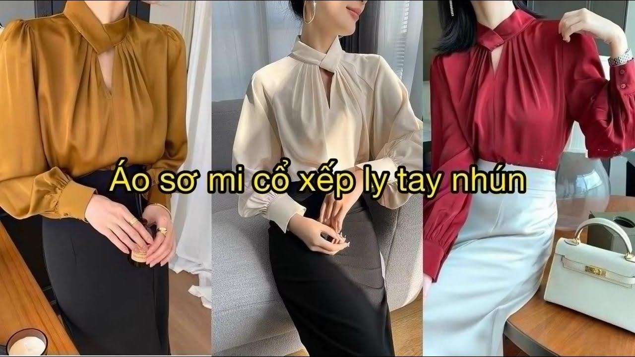 Dạy cắt may: Hướng dẫn cách cắt áo cổ xếp ly tay nhún theo mẫu| Sách dạy cắt may toàn tập