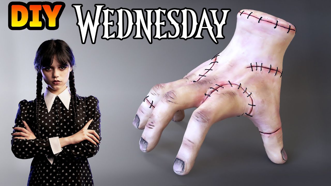 DIY: Como Fazer MÃOZINHA (WANDINHA - A FAMÍLIA ADDAMS)