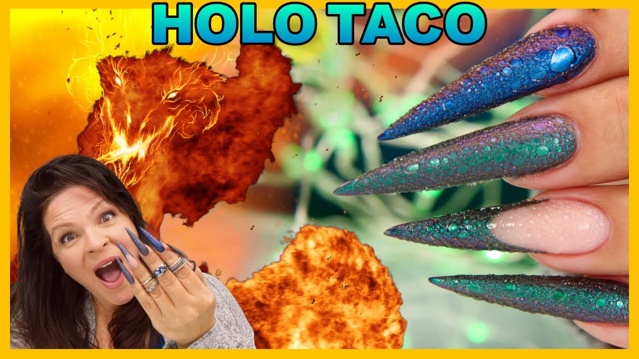Dragon Nails with HOLO TACO Multichrome 🐉