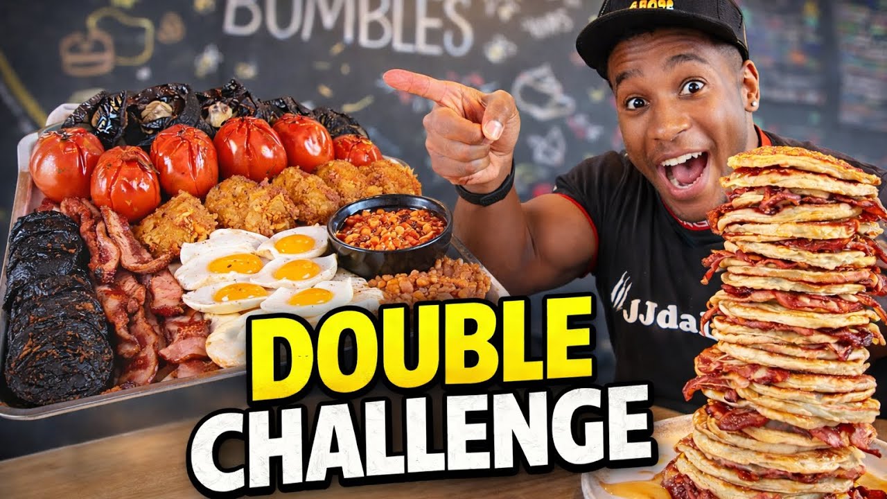 The Brutal 666 Breakfast Challenge Record Attempt Then Pancake Stack Challenge