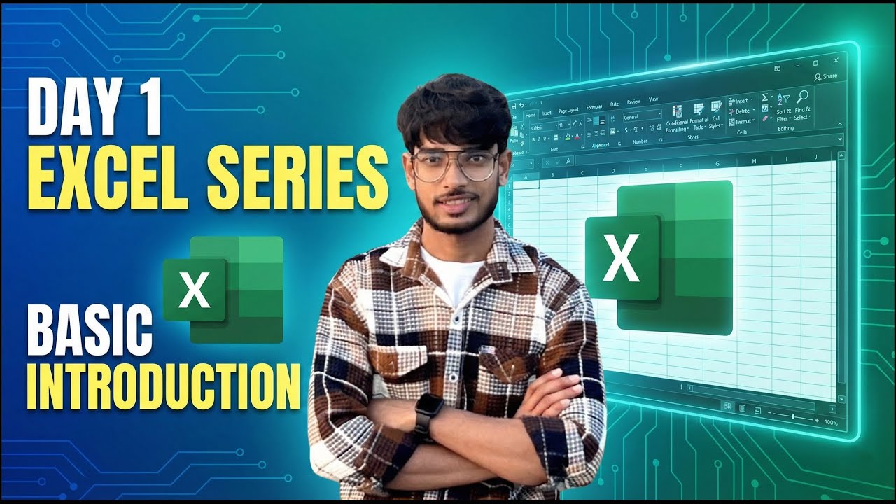 Day 1: Basic Introduction Excel Series from Basics to Advanced.