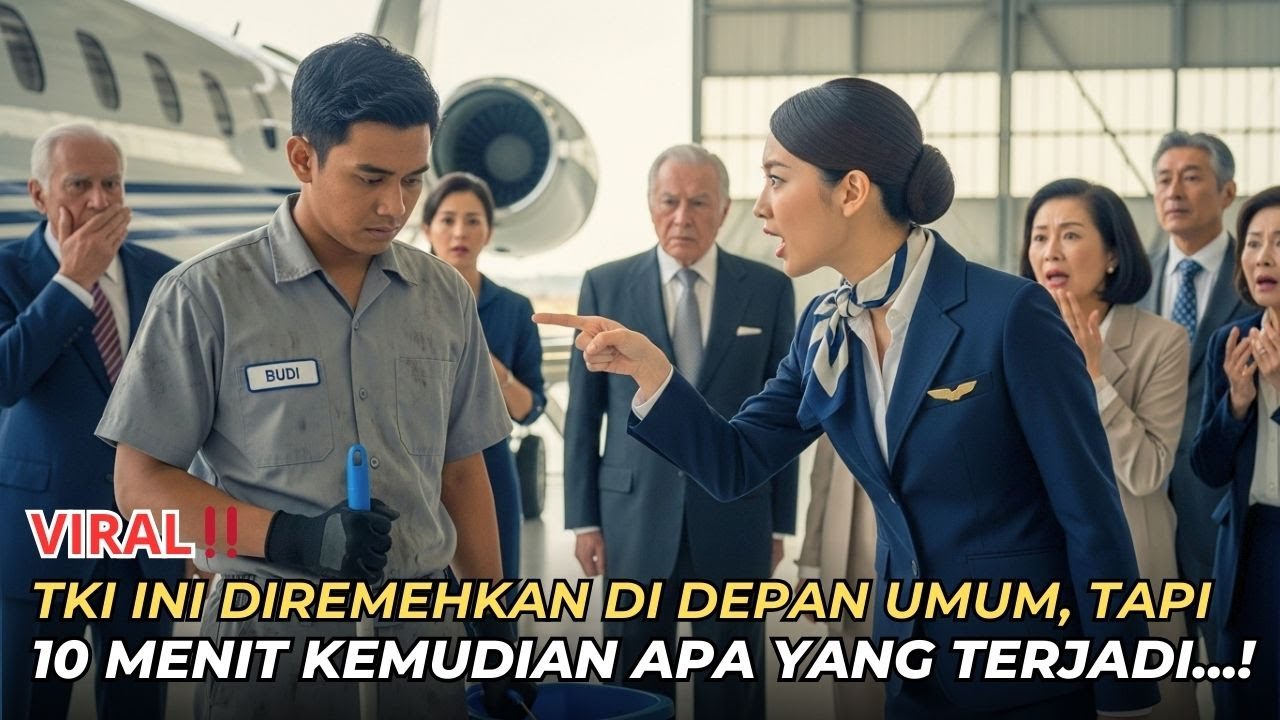 "Kalau Kamu Bisa Perbaiki Jet Ini Dalam 10 Menit, Aku Jadi Istrimu!” – Siapa Sangka Dia Tukang Pel!