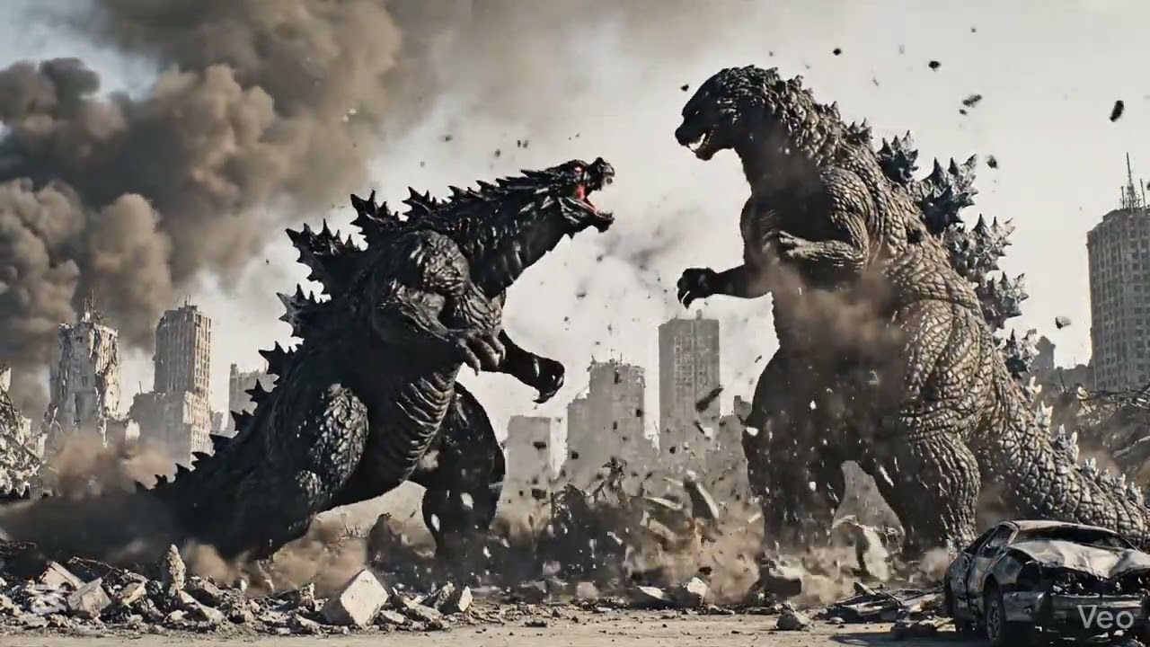 Godzilla aur Dragon ki hui fight#godzilla #dragonball #fire #fighting 