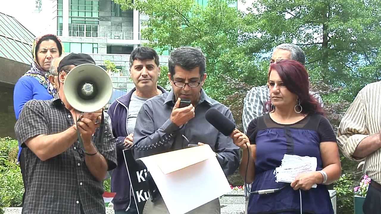 Kurdish Protest in Vancouver Canada to support western kurds & their struggle for freedom