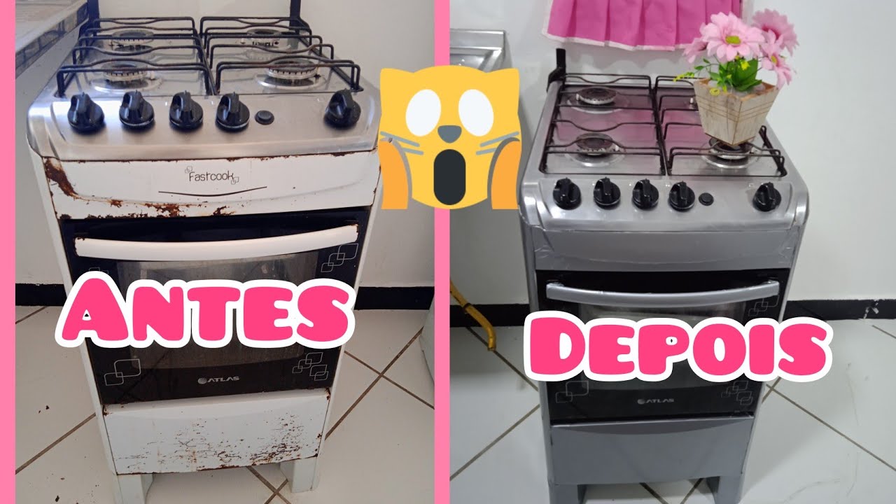 Dyi /Como envelopar fogão / Envelopei meu fogão resultado incrível 😱🥰 Repaginando o Fogão